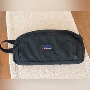 L.L. Bean Vintage hiking waist bag black unisex Fanny pack belt loop crossbody